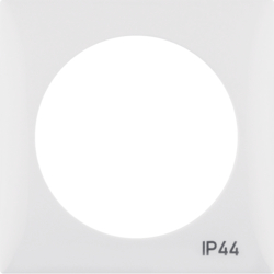RAMKA POJEDYNCZA Z NADRUKIEM "IP44" BEZ USZCZELKI BIAŁY POŁYSK INTEGRO FLOW  - 918272599 - HAGER