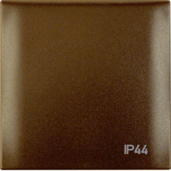 RAMKA Z POKRYWĄ Z NADRUKIEM "IP44" BRĄZOWY MAT INTEGRO FLOW - 918282591 - HAGER