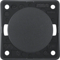 ŁĄCZNIK KLAWISZOWY PRZYCISKOWY ZWIERNY ANTRACYT MAT INTEGRO FLOW - 936712505 - HAGER - BERKER