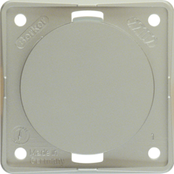 ZAŚLEPKA Z PŁYTKĄ NOŚNĄ STAL SZLACHETNA LAKIEROWANY INTEGRO FLOW  - 945162524 - HAGER