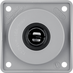 GNIAZDO ZASILAJĄCE 12 V SAMOCHODOWE SZARY POŁYSK INTEGRO FLOW  - 945172507 - HAGER