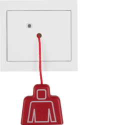 SYSTEM PRZYWOŁAWCZY ŁĄCZNIK POCIĄGANY Z RAMKĄ Z RAMKĄ BIAŁY POŁYSK K.1  - 52027009 - HAGER