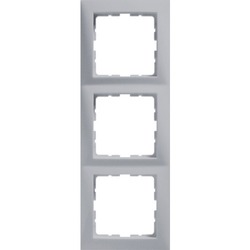 RAMKA POTRÓJNA ALUMINIUM MAT LAKIEROWANY B.KWADRAT - 5310138994 - HAGER