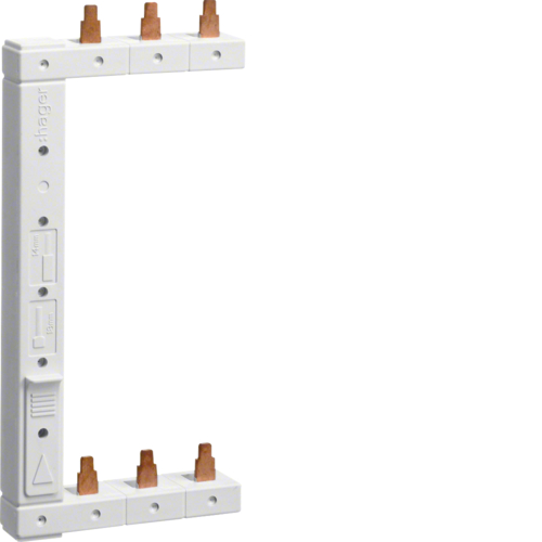 SZYNA GRZEBIENIOWA PIONOWA 3P DO MCB 2-RZĘDOWA LEWA - KCL363L - HAGER - BERKER