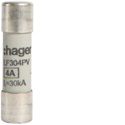 WKŁADKA BEZPIECZNIKOWA 10X38MM 4A PV - LF304PV - HAGER