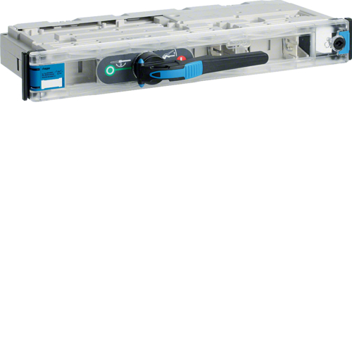 ROZŁĄCZNIK BEZPIECZNIKOWY POZIOMY Z AMPEROMIERZEM BIMETALOWYM 15 MIN. 1 FAZOWY 250A PRAWY 3-BIEGUNOWY AC22B LLD-1  - LLD077 - HAGER - BERKER