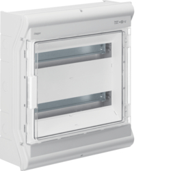 ROZDZIELNICA N/T IP65 ODPORNA NA UV BEZ PRZETŁOCZEŃ 2R/36M (2X18) VECTOR OUTDOOR - VE218SN - HAGER