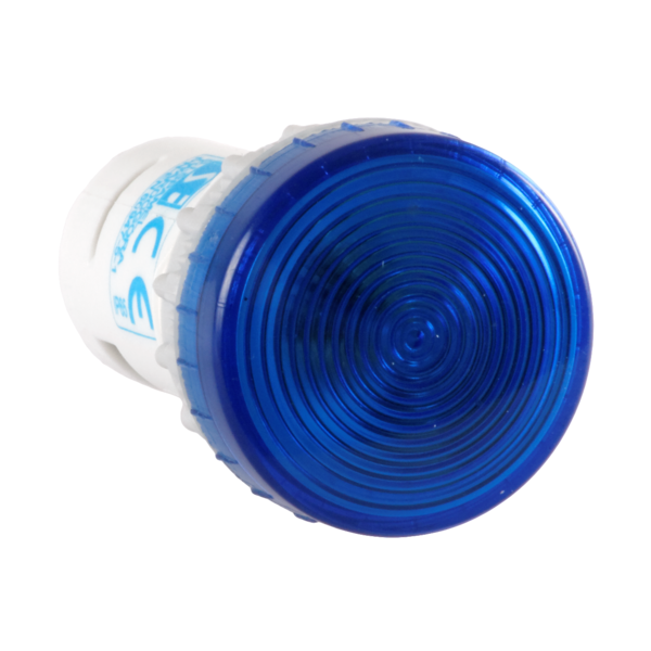 LAMPKA KOMPAKTOWA NIEBIESKI 24V BA9S Z LED 24V NA PRĄD ZM.I ST.BA9S WYR.GOTOWY - PK22-LN-24-LED\AC/DC - SPAMEL