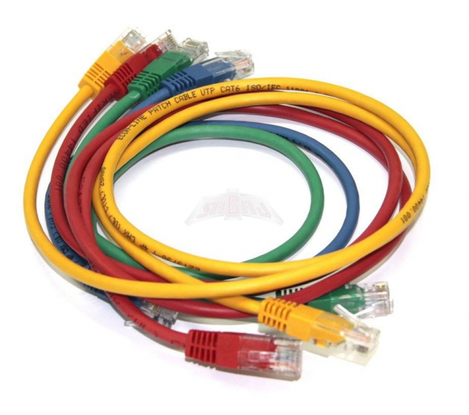 KABEL SIECIOWY CAT 6 RJ45 5M CZERWONY - 19-0010CZE - SABAJ