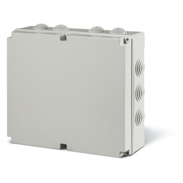 PUSZKA NATYNK 300X220X120MM Z DŁAWNICAMI IP55 SZARY SCABOX - 685.009 - SCAME
