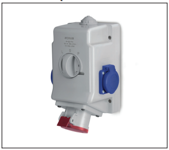 ZESTAW INSTALACYJNY 32A 3P+N+PE, 2P+PE  PRZEŁĄCZNIK L-0-P  - 513.3257-1FFR - SCAME