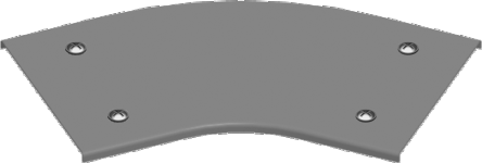 Pokrywa kolanka 45&deg; z zamk. PZKKZMP50 1,50 mm - 304805 - BAKS