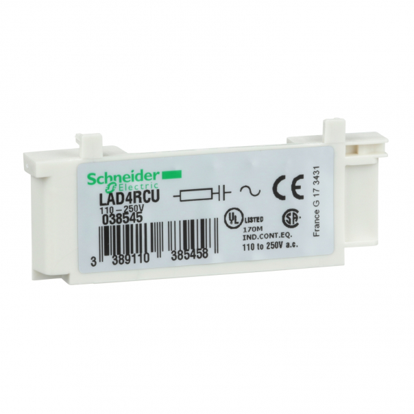 MODUŁ PRZEPIĘCIOWY CEWKI OBWÓD RC 110,220VAC - LAD4RCU - SCHNEIDER ELECTRIC