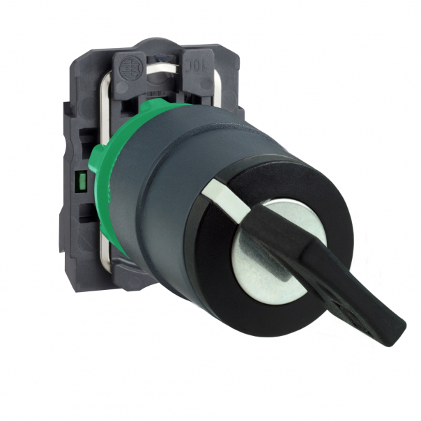 PRZEŁĄCZNIK 2 POZYCJE CZARNE KLUCZ 455 PLASTIKOWY STABILNY (KLUCZ LEWO) - XB5AG21 - SCHNEIDER ELECTRIC