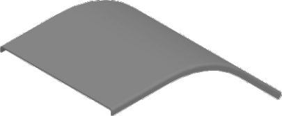 Pokrywa łuku zew. 45&deg;do H50 PLZZMC50H50  - 335605 - BAKS