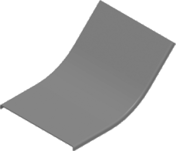 Pokrywa łuku wewnętrznego 45&deg; do H50 PLZWMC50H50  - 331005 - BAKS