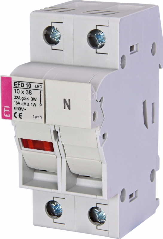 ROZŁĄCZNIK BEZPIECZNIKOWY EFD 10 1P+N LED - 002540012 - ETI