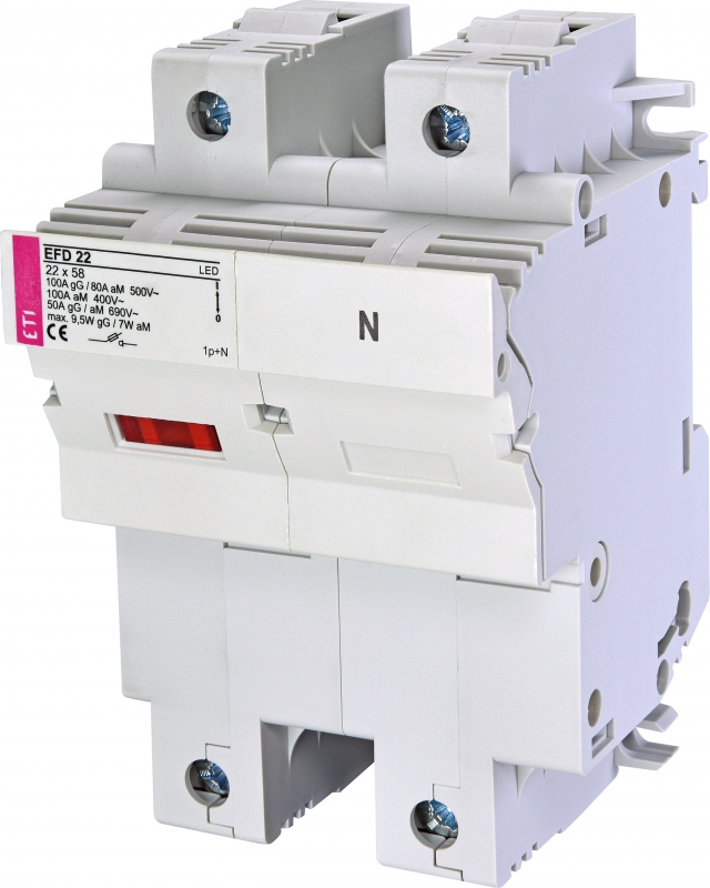 ROZŁĄCZNIK BEZPIECZNIKOWY EFD 22 1P+N LED - 002570012 - ETI