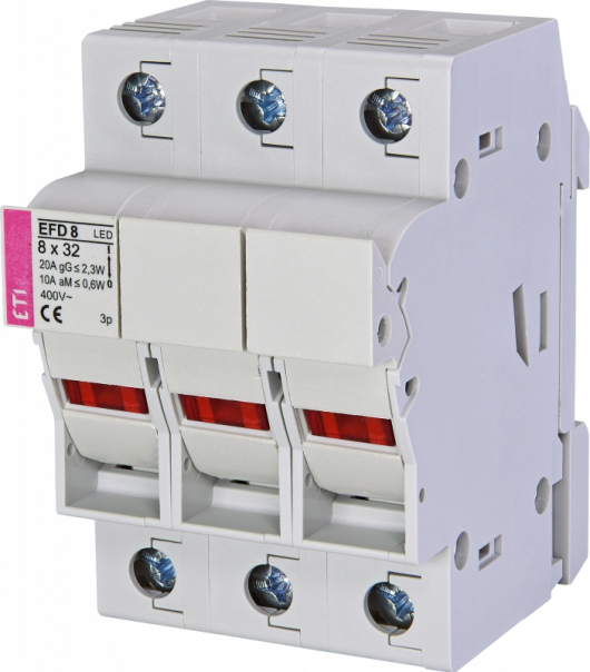 ROZŁĄCZNIK BEZPIECZNIKOWY Z ADAPTEREM EFD 8 3P LED AD - 002520314 - ETI