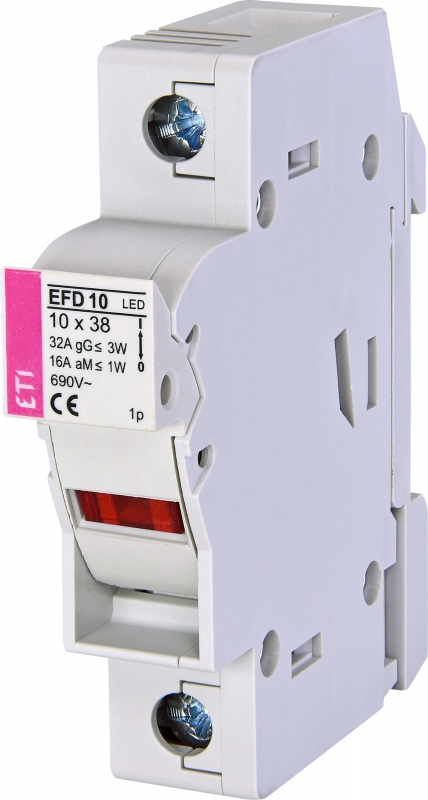 ROZŁĄCZNIK BEZPIECZNIKOWY Z ADAPTEREM EFD 10 1P LED AD - 002540311 - ETI