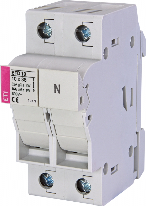 ROZŁĄCZNIK BEZPIECZNIKOWY Z ADAPTEREM EFD 10 1P+N AD - 002540302 - ETI