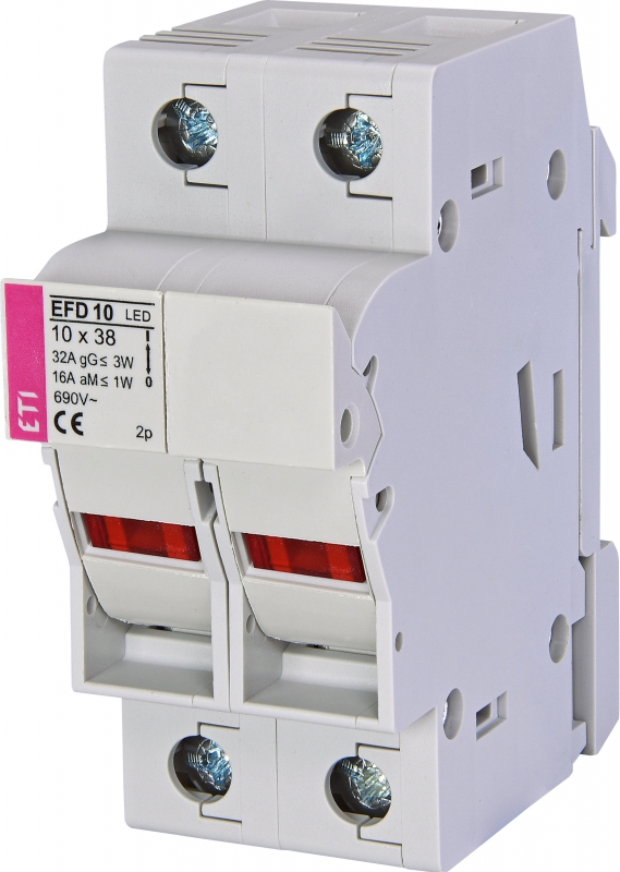 ROZŁĄCZNIK BEZPIECZNIKOWY Z ADAPTEREM EFD 10 2P LED AD - 002540313 - ETI