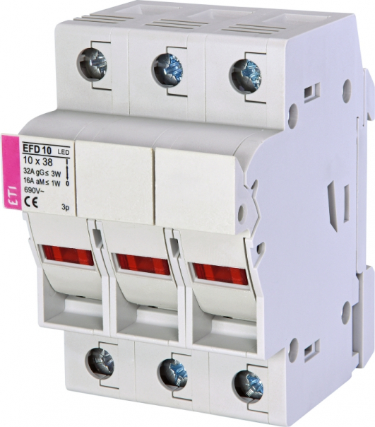 ROZŁĄCZNIK BEZPIECZNIKOWY Z ADAPTEREM EFD 10 3P LED AD - 002540314 - ETI