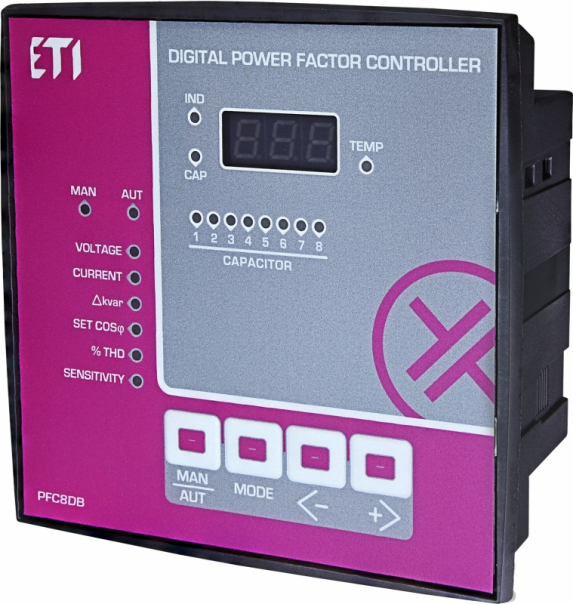 REGULATOR WSPÓŁCZYNNIKA MOCY 8 STOPNIOWY PFC 8 DB - 004656572 - ETI