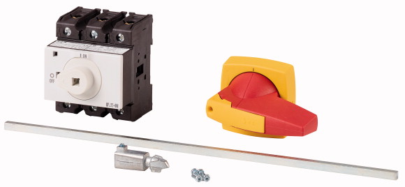 ROZŁĄCZNIK IZOLACYJNY 63A 3 POLOWY Z METALOWYMI PRZEDŁUŻENIAMI 400MM P3-63/M4/K2-PR  - 172810 - EATON