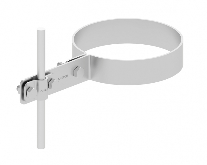 Uchwyt na rurę spustową fi 60 mm Z-śruba /OH/ - C282512 - AN-KOM Sp. z o.o.