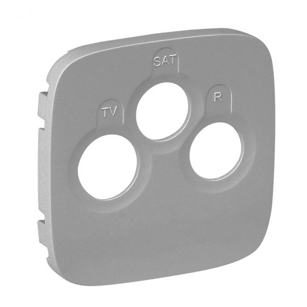 PLAKIETKA GNIAZDA KOŃCOWEGO TV-RD-SAT ALUMINIUM VALENA ALLURE - 754797 - LEGRAND