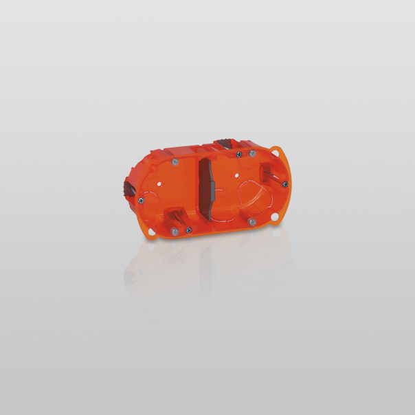 PUSZKA PODWÓJNA DOSTOSWANA DO KAŻDEJ ŚCIANY 40 MM BATIBOX - 080102 - LEGRAND