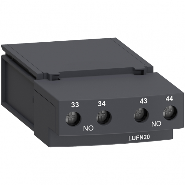 BLOK STYKÓW POMOCNICZYCH AUXILIARY CONTACT MOD 2NO - LUFN20 - SCHNEIDER ELECTRIC
