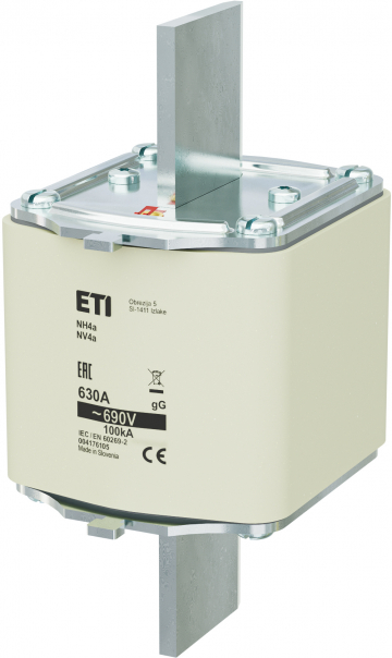 WKŁADKA TOPIKOWA NH - ZWŁOCZNA NH4A GG 630A/690V - 004176105 - ETI