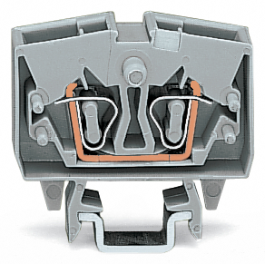 ZŁĄCZKA 2-PRZEWODOWA 2,5 MM2 SZARA. - 264-701 - WAGO