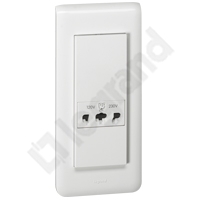 GNIAZDO GOLARKOWE IP24-IK04 - 5 MODUŁY BIAŁE KOMPLET MOSAIC - 077586 - LEGRAND