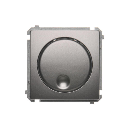 Ściemniacz naciskowo-obrotowy (moduł), 20&ndash;500 W, 230V~; stal inox - BMS9T.01/21 - KONTAKT SIMON