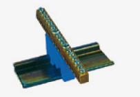 ZACISK OCHRONNY, OTWORY: 15X4 MM2 NIEBIESKI Z-3103 - 84010003 - SIMET