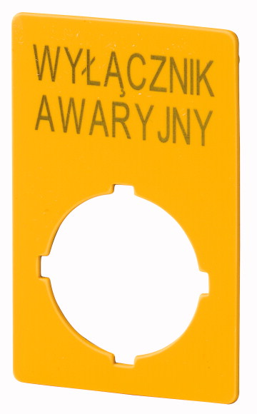 SZYLD DO PRZYCISKÓW AWARYJNYCH PL M22-XZK-PL99 - 167637 - EATON