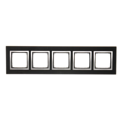 Ramka 5-krotna Nature-Szkło, KSIĘŻYCOWA LAWA, IP20/IP44* (*IP44-należy zastosować zestaw uszczelek DUN5) - DRN5/74 - KONTAKT SIMON