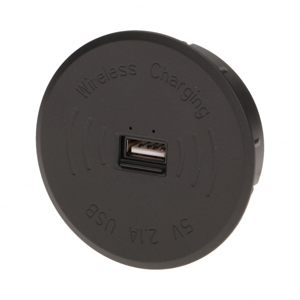 ŁADOWARKA BEZPRZEWODOWA Z PORTEM USB, CZARNA. - OR-AE-1367/B - ORNO