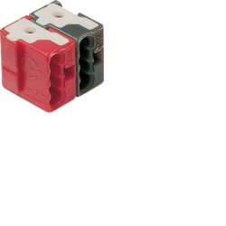 ZACISK SYSTEMOWY 2 BIEGUNOWY (CZERWONY/CZARNY) - TG008 - HAGER