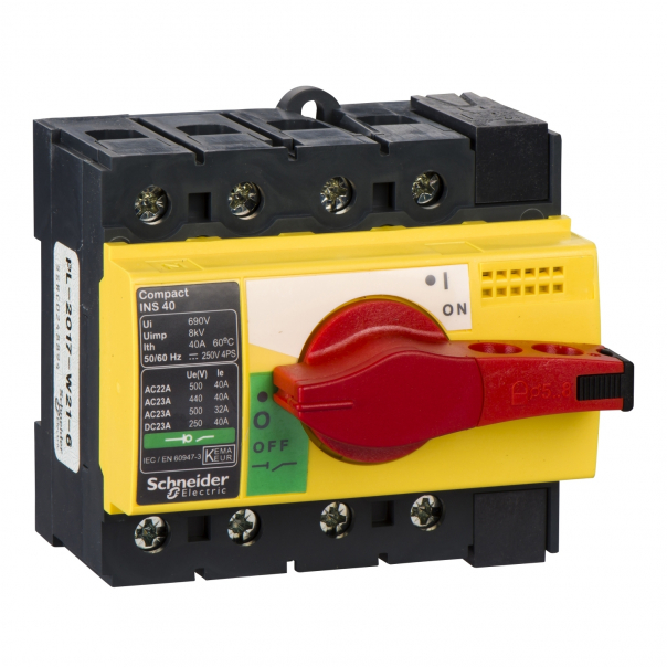 ROZŁĄCZNIK INTERPACT INS40 4P Y/R. - 28917 - SCHNEIDER ELECTRIC