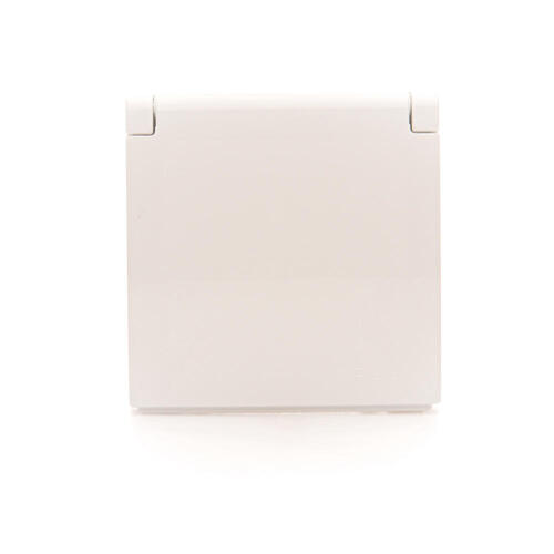 PLAKIETKA GNIAZDA DO WERSJI IP44 Z PRZESŁONAMI KLAPKA BIAŁY SIMON 54 - DGZ1BUZP/11 - KONTAKT SIMON