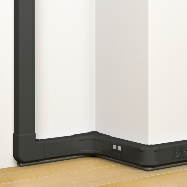 LISTWA Z POKRYWĄ 50X80 DLP BLACK. - 075750 - LEGRAND
