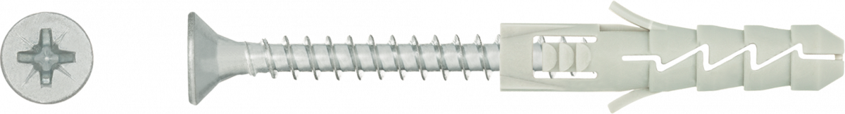 KOŁEK ROZPOROWY 6+ Z WKRĘTEM /200SZT/ - FIX-06+ - Koelner Polska