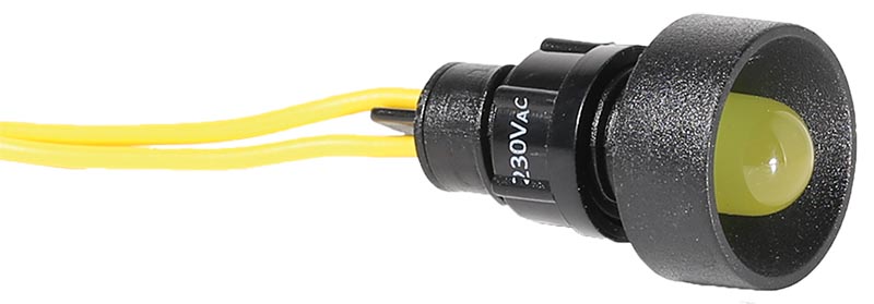 LAMPKA SYGNALIZACYJNA LED D=10MM ŻÓŁTA 230V AC LS LED 10 Y 230AC - 004770812 - ETI