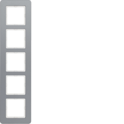 RAMKA PIĘCIOKROTNA, ALUMINIUM Q.7 . - 10156074 - HAGER