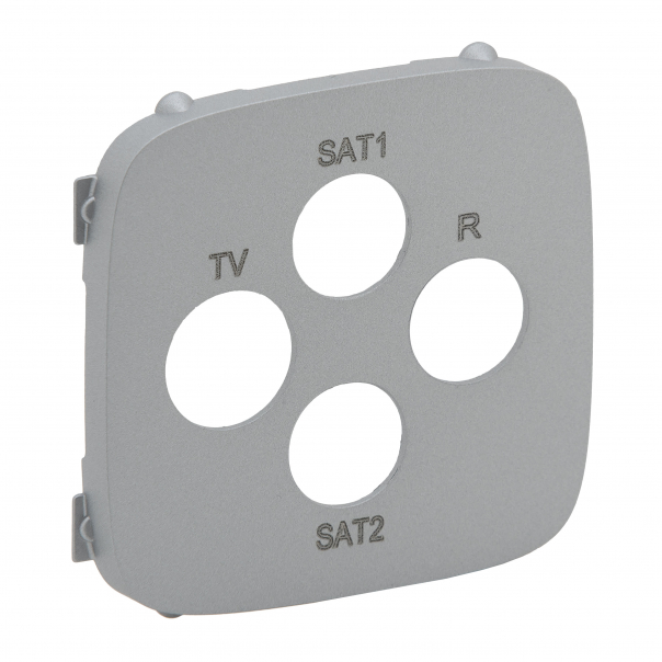 PLAKIETKA GNIAZDA TV-SAT-SAT ALUMINIUM VALENA ALLURE. - 754817 - LEGRAND