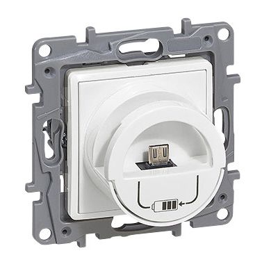 GNIAZDO MICRO USB 2400MA DOCK BIAŁY NILOE - 764596 - LEGRAND